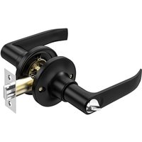 Diebstahlsicheres Hebelschloss, Türschloss für den Innenbereich, Türschloss mit knaufartigem Türgriff – schwarz Diebstahlsicheres Hebelschloss, Türschloss für den Innenbereich, Türschloss mit knaufartigem Türgriff – schwarz von ANDYOU