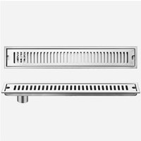 Duschablauf für begehbare Duschen mit Haarfilter, Edelstahl-Duschablauf, Siphon für begehbare Duschen, 10 x 60 cm Duschablauf für begehbare Duschen mit Haarfilter, Edelstahl-Duschablauf, Siphon für begehbare Duschen, 10 x 60 cm von ANDYOU