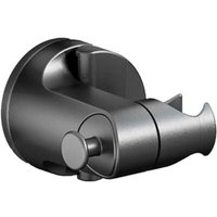 Duschkopfhalterung mit Saugnapf, kein Bohren erforderlich, verstellbarer Winkel, Schwarz Duschkopfhalterung mit Saugnapf, kein Bohren erforderlich, verstellbarer Winkel, Schwarz von ANDYOU