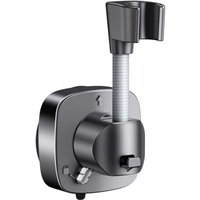 Duschkopfhalterung zur Wandmontage, 360° drehbar, grau (ohne Bohren), von ANDYOU