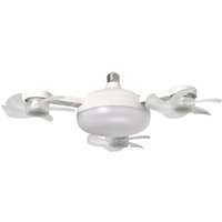 Ferngesteuerter LED-Deckenventilator mit Dimmer und stufenloser Dimmfunktion (drei Köpfe) von ANDYOU