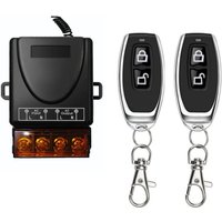 Funkfernbedienung (433 MHz), Funkschalter, DC 12 V, 24 V, 36 V, 48 V, 12–75 V, 40 A, Relaisempfänger und 2 Sender, Handsender für Beleuchtung, von ANDYOU