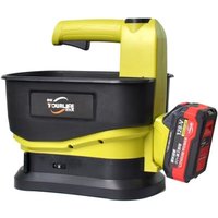 Grassamenstreuer, 5,5-Liter-Akku-Streuer mit 6-fach verstellbarer Streubreite und variabler Durchflussmenge, 4000-mAh-Akku, Salzstreuer, von ANDYOU