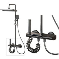 Graue Duschsäule – Höhenverstellbare Duschsäule mit 4 Modi, Duschkopf, Massagedüse, Armatur, Duschkopf Graue Duschsäule – Höhenverstellbare Duschsäule mit 4 Modi, Duschkopf, Massagedüse, Armatur, Duschkopf von ANDYOU