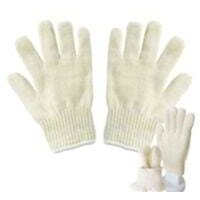 Hitzebeständige Handschuhe, Ofenhandschuhe, geeignet für Kamine und Öfen, hitzebeständig bis 300 °C, Einheitsgröße, beige (2 Stück) von ANDYOU