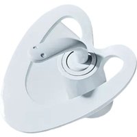 Kreative Messing-Waschtischarmatur, Warm- und Kaltwasser – Weiß von ANDYOU