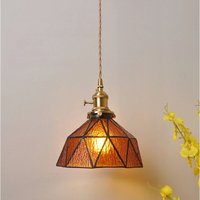 Kronleuchter aus Glas und Messing, kostbarer Bernstein, geeignet für Bars und Restaurants, Nachttische usw., luxuriöser Stil Kronleuchter aus Glas und Messing, kostbarer Bernstein, geeignet für Bars und Restaurants, Nachttische usw., luxuriöser Stil von ANDYOU