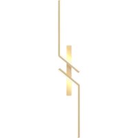 LED-Wandleuchte für den Innenbereich, 80 cm, 12 W, moderne Acryl-Wandleuchte mit warmweißem Licht (3000 K), Gold von ANDYOU