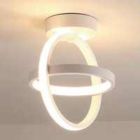 Minimalistische LED-Deckenleuchte für Schlafzimmer, Treppenhaus, Balkon und Eingangsbereich – Runde, weiße Kugel mit drei wechselnden Farben Minimalistische LED-Deckenleuchte für Schlafzimmer, Treppenhaus, Balkon und Eingangsbereich – Runde, weiße Kugel mit drei wechselnden Farben von ANDYOU