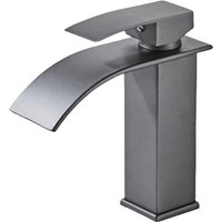 Moderne, elegante Design-Waschtischarmatur, Messing-Waschtischmischer, graue Wasserfallarmatur Moderne, elegante Design-Waschtischarmatur, Messing-Waschtischmischer, graue Wasserfallarmatur von ANDYOU
