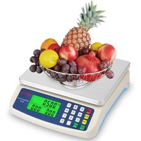 Präzisionswaage, 30 kg/1 g, elektronische Küchenwaage mit Tara- und Zählfunktion, Preisrechner, hochpräzise Digitalwaage, LCD-Display, von ANDYOU