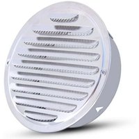 Rundes Lüftungsgitter aus Edelstahl mit Gittereinsatz, geeignet für 100-mm-Öffnungen von ANDYOU