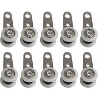 Set mit 10 Rollen für Terrassentüren oder Schiebetüren – Metall und Kunststoff – 4,5 x 1,9 cm Set mit 10 Rollen für Terrassentüren oder Schiebetüren – Metall und Kunststoff – 4,5 x 1,9 cm von ANDYOU