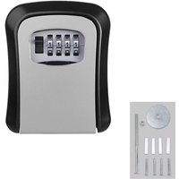 Sicherer Schlüsseltresor, sicherer Außenschlüsseltresor, Wandschlüsseltresor mit 4-stelligem Code – Grau Sicherer Schlüsseltresor, sicherer Außenschlüsseltresor, Wandschlüsseltresor mit 4-stelligem Code – Grau von ANDYOU