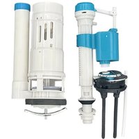 Universelles Schwimmerventil für Toiletten, Spülmechanismus – Zweimengenspülung – Einfache Installation für Toilettenspülkästen von ANDYOU