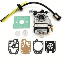 Vergaser-Reparatursatz für Freischneider 3800, 5200, 4500, 5800 (45 cm³, 5200, 58 cm³) inklusive Dichtung, Schlauch, Zündkerze und Kraftstofffilter von ANDYOU