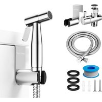 WC-Sprühset aus Edelstahl, Handbrause mit einstellbarem Sprühdruck von ANDYOU