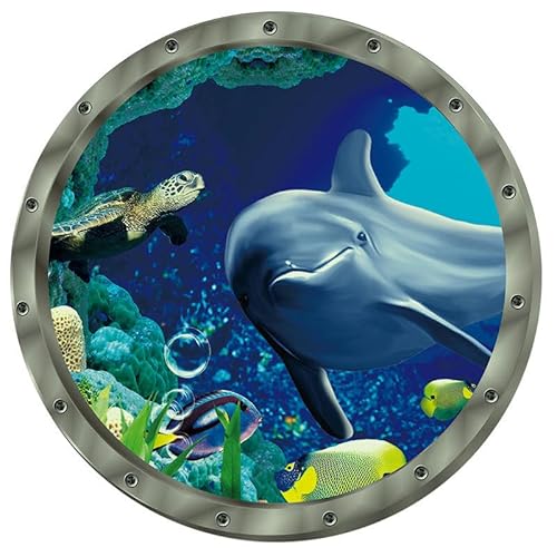 ANEIDA 30 * 30CM Blau/Grün Licht Leuchtende Wc Aufkleber Wc Sitz Aufkleber Für Deckel Meer Glow in The Dark Wasserdichte Wand Auto Aufkleber von ANEIDA