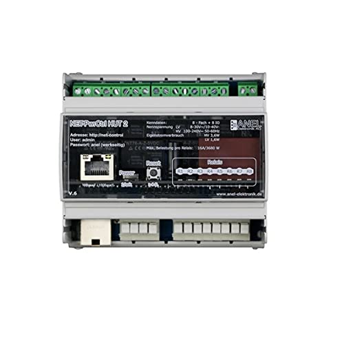ANEL NET-PWRCTRL Hut 2 HV-S - 8 Ethernet/Internet gesteuerte Relais von ANEL