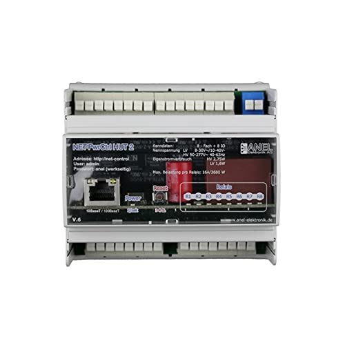ANEL NET-PWRCTRL Hut 2 HV - 8 Ethernet/Internet gesteuerte Relais, 16A ANEL NET-PWRCTRL Hut 2 HV - 8 Ethernet/Internet gesteuerte Relais, 16A von ANEL