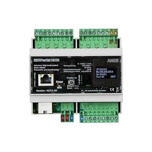 NET-PWRCTRL HUT 3 LV - 8 Ethernet/Internet gesteuerte Relais, 16A von ANEL