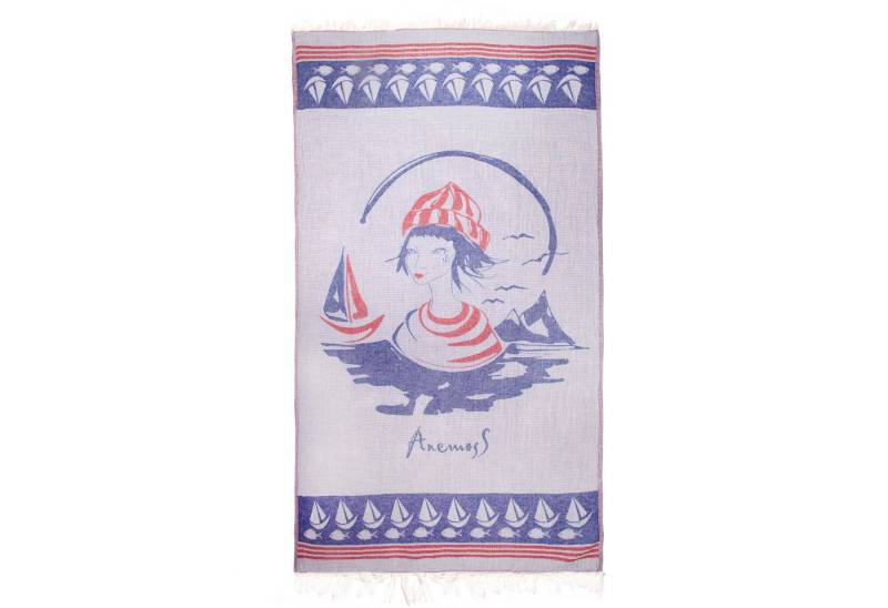 ANEMOSS Hamamtücher Anemoss Seemannsmädchen Peshtemal, (1-St) von ANEMOSS
