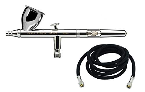 Airbrush Iwata Eclipse HP-CS 0.3 mit Teleskoprohr Fengda 3 m Anschluss 1/8-1/8 von ANEST IWATA