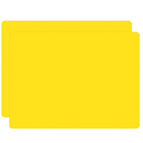 2 Stücke Silikon Platzsets für Kinder,Rutschfestes Waschbares Tischset,Hitzebeständig Platzdeckchen, Tischset im Tierdesign,40 x 30 cm Einfarbig Gelb 2 Stücke Silikon Platzsets für Kinder,Rutschfestes Waschbares Tischset,Hitzebeständig Platzdeckchen, Tischset im Tierdesign,40 x 30 cm Einfarbig Gelb von ANEWISH