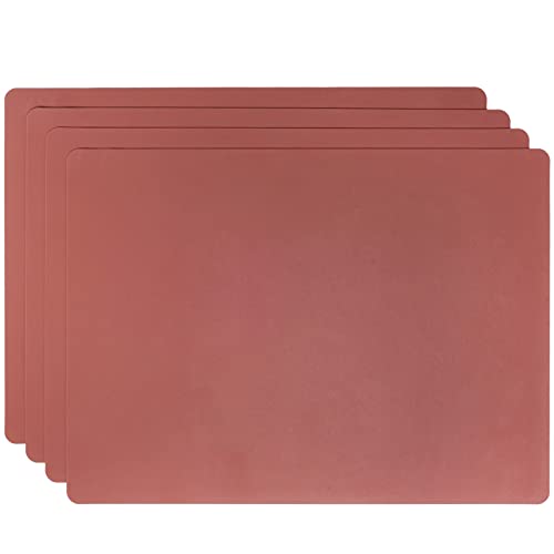 4 Stücke Silikon Platzsets,Einfarbig Tisch-Set,Rutschfestes Waschbares Tischset,Hitzebeständig Tischset,40 x 30 cm Braun 4 Stücke Silikon Platzsets,Einfarbig Tisch-Set,Rutschfestes Waschbares Tischset,Hitzebeständig Tischset,40 x 30 cm Braun von ANEWISH