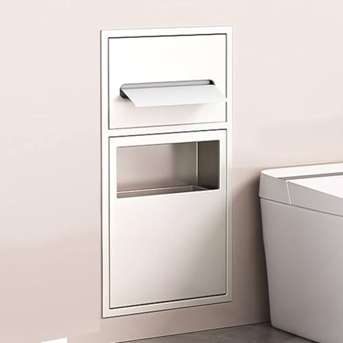 ANFUZUN.RONG Edelstahl Duschregal, Wandregal Organizer für Badezimmer, Toilettenpapierhalter, Mülleimer, Modern, Einbauregal ANFUZUN.RONG Edelstahl Duschregal, Wandregal Organizer für Badezimmer, Toilettenpapierhalter, Mülleimer, Modern, Einbauregal von ANFUZUN.RONG