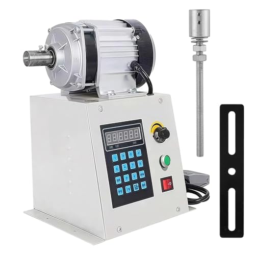 ANGDI Automatische Spulenwickelmaschine, industrieller elektrischer Spulenwickler mit LCD-Display, stufenloser Geschwindigkeitsregelung, Auto-Stopp, Digitalsteuerung für Motorspulen(800W) von ANGDI