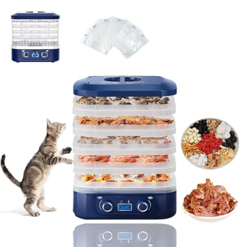 ANGDI Automatischer Gefriertrockner für Zuhause, Dörrgerät mit digitaler Zeitschaltuhr und Temperaturregelung, Elektrischer Obsttrockner mit 5 Einschüben für getrocknete Süßigkeiten, Fleisch(Blue) ANGDI Automatischer Gefriertrockner für Zuhause, Dörrgerät mit digitaler Zeitschaltuhr und Temperaturregelung, Elektrischer Obsttrockner mit 5 Einschüben für getrocknete Süßigkeiten, Fleisch(Blue) von ANGDI