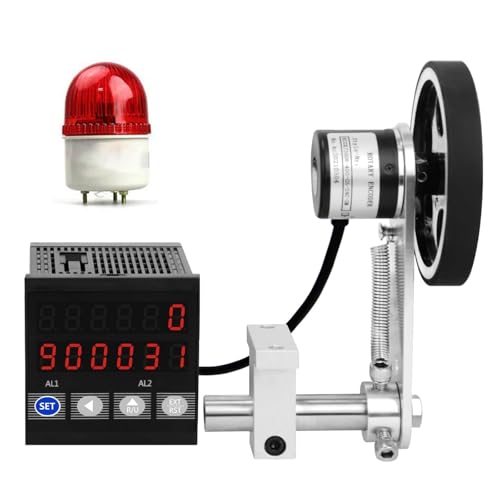 Digitaler Längenmeterzähler, elektronischer digitaler Meterzähler mit Rollrad und Encoder, einzelnes Messrad, 0-999999 mechanisches Längenmessgerät für Kabel, Draht, Angelschnur Digitaler Längenmeterzähler, elektronischer digitaler Meterzähler mit Rollrad und Encoder, einzelnes Messrad, 0-999999 mechanisches Längenmessgerät für Kabel, Draht, Angelschnur von ANGDI