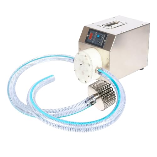 Honigfilter-Transferpumpe, Filtermaschine zur Honigpumpverarbeitung mit einstellbarer Geschwindigkeit, 3 m langes Rohr, Pumpe für viskose Flüssigpaste, elektrische Zahnradpumpe von ANGDI