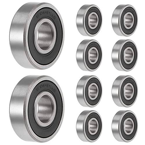 10 Stück 6000-2RS Kugellager 10 mm x 26 mm x 8 mm doppelt geschützte Rillenkugellager für DIY, Drehbänke, Motoren, 3D-Drucker, Fräsmaschinen, verschiedene mechanische Geräte, etc. 10 Stück 6000-2RS Kugellager 10 mm x 26 mm x 8 mm doppelt geschützte Rillenkugellager für DIY, Drehbänke, Motoren, 3D-Drucker, Fräsmaschinen, verschiedene mechanische Geräte, etc. von ANGEEK