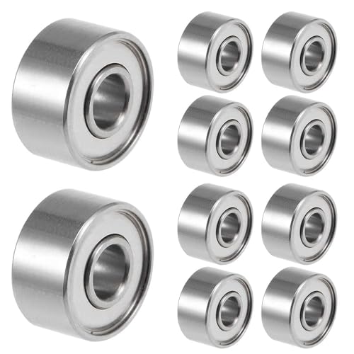 10 Stück 693ZZ Kugellager 3 mm x 8 mm x 4 mm doppelt geschützte Rillenkugellager für DIY, Drehbänke, Motoren, 3D-Drucker, Fräsmaschinen, verschiedene mechanische Geräte, etc. von ANGEEK