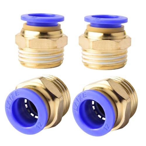 4 Stück 12mm 1/2′′PT Außengewinde gerade Push to Connect Fittings Einsteckschlauch Pneumatik Schnellverbinder 4 Stück 12mm 1/2′′PT Außengewinde gerade Push to Connect Fittings Einsteckschlauch Pneumatik Schnellverbinder von ANGEEK