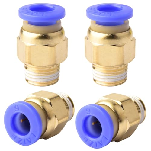 4 Stück 6mm 1/8′′PT Außengewinde gerade Push to Connect Fittings Einsteckschlauch Pneumatik Schnellverbinder 4 Stück 6mm 1/8′′PT Außengewinde gerade Push to Connect Fittings Einsteckschlauch Pneumatik Schnellverbinder von ANGEEK