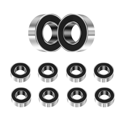 ANGEEK 10 Stück MR105-2RS Kugellager 5 mm x 10 mm x 4 mm,Vorgeschmiert,Doppeldichtung, MR105RS Rillenkugellager ANGEEK 10 Stück MR105-2RS Kugellager 5 mm x 10 mm x 4 mm,Vorgeschmiert,Doppeldichtung, MR105RS Rillenkugellager von ANGEEK
