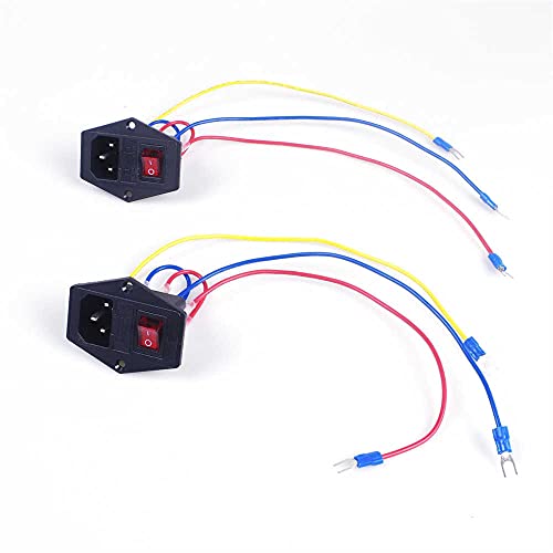 ANGEEK 2pcs 10A 250V Inlet Module Plug Rocker Switch Power Socket 3 Pin power switches + Fuse Holder Socket For 3D Printer Accessories ANGEEK 2pcs 10A 250V Inlet Module Plug Rocker Switch Power Socket 3 Pin power switches + Fuse Holder Socket For 3D Printer Accessories von ANGEEK