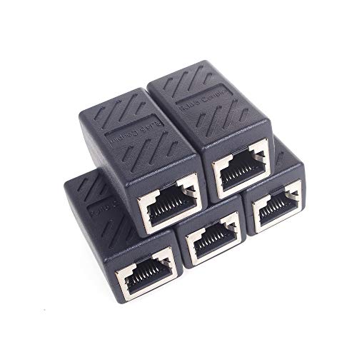 ANGEEK 5 STK. RJ45 Netzwerkkabel Verbinder Ethernet LAN Kupplung Modular Adapter für Netzwerkkabel, Ethernet Kabel, Patchkabel etc von ANGEEK