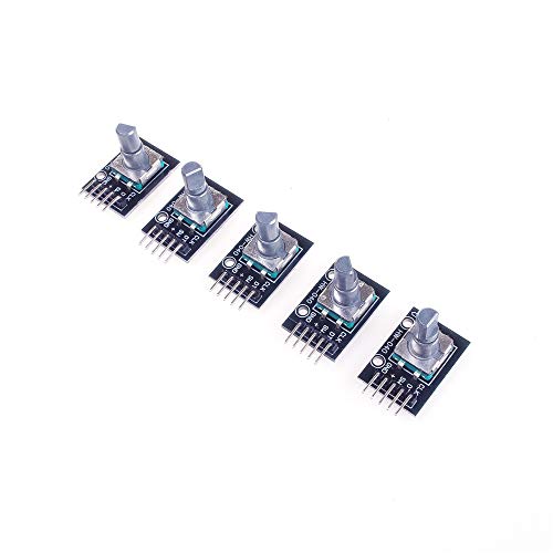 ANGEEK 5 Stück KY-040 360 Degrees Dreh-Encoder-Modul für Arduino Brick Sensor Switch Development Board von ANGEEK