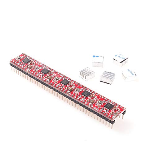 ANGEEK 5 Stück Stepper Driver A4988 Stepper Motor Driver Module mit Kühlkörper für Reprap 3D Drucker ANGEEK 5 Stück Stepper Driver A4988 Stepper Motor Driver Module mit Kühlkörper für Reprap 3D Drucker von ANGEEK