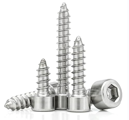 ANGEEK 50 Stück M3,5 X 8mm selbstschneidende Schraube,3,5X8 Zylinderschrauben mit Innensechskant, Edelstahl Rundkopf Selbstbohrende Schrauben ANGEEK 50 Stück M3,5 X 8mm selbstschneidende Schraube,3,5X8 Zylinderschrauben mit Innensechskant, Edelstahl Rundkopf Selbstbohrende Schrauben von ANGEEK