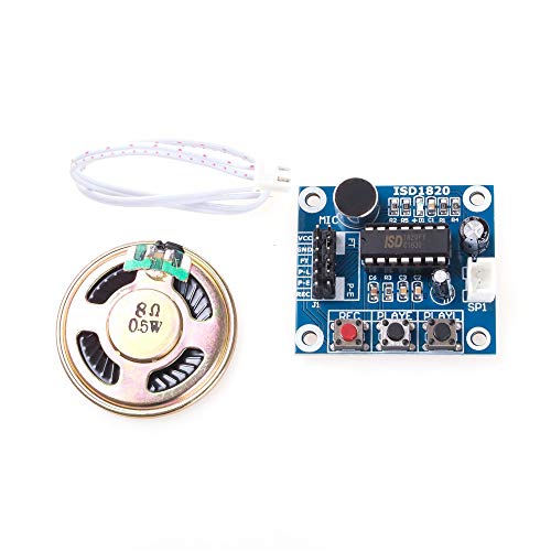 ANGEEK ISD1820 Aufnahmemodul Sprachmodul Sound Voice Recorder Arduino mit Lautsprecher von ANGEEK