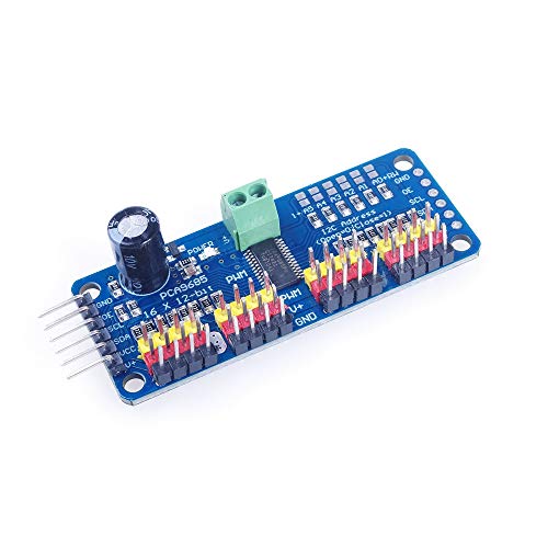 ANGEEK PCA9685 16 Kanal 12 Bit PWM Servotreiber Motor Treiber I2C Modul IIC Schnittstelle kompatibe mit Arduino Roboter und Raspberry Pi ANGEEK PCA9685 16 Kanal 12 Bit PWM Servotreiber Motor Treiber I2C Modul IIC Schnittstelle kompatibe mit Arduino Roboter und Raspberry Pi von ANGEEK