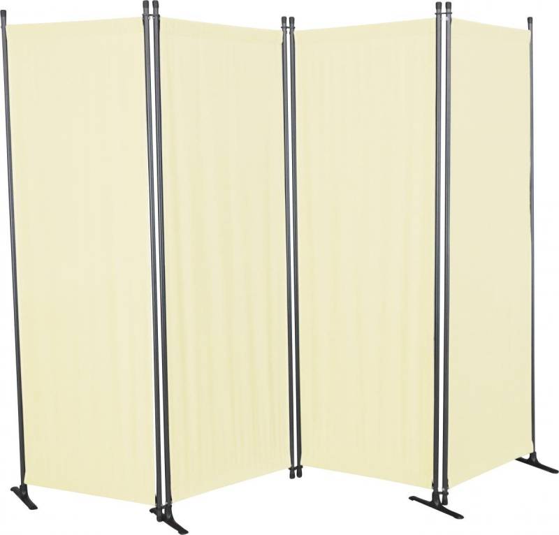 ANGERER Freizeitmöbel GmbH Paravent 4-tlg. PE beige Stellwand Raumtrenner Sichtschutz Garten von ANGERER Freizeitmöbel GmbH