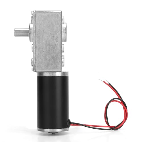 12V Gear Motor Elektromotor Getriebe Untersetzung Motor mit Kugellager Design Alle Metall Zahnräder für Vorhang Maschinen Werbe Ausrüstung (12V,50RPM) von ANGGREK