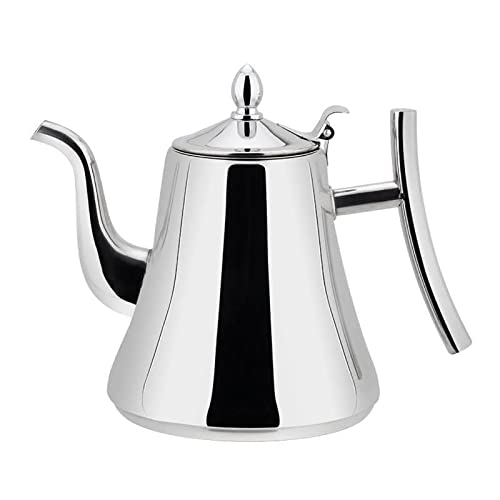 ANGGREK 1,2 L Tea Pot Edelstahl-Teekanne mit Abnehmbarem Filter für Heißes und Kaltes Brauen mit Großer Kapazität Anti-Scald-Top-Deckung Easy Gossendesign ANGGREK 1,2 L Tea Pot Edelstahl-Teekanne mit Abnehmbarem Filter für Heißes und Kaltes Brauen mit Großer Kapazität Anti-Scald-Top-Deckung Easy Gossendesign von ANGGREK
