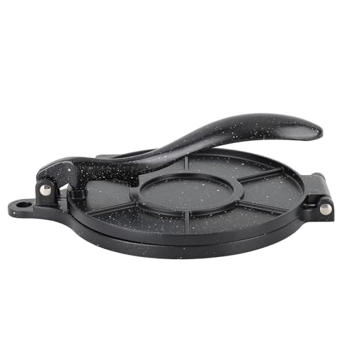 ANGGREK 10.4x7.7in Aluminium -Tortilla Pressmehl Tortillahersteller Roti -Hersteller Taco Maker Multi Funktionaler Arbeitspartierung für Knödelhautteig mit 100 Stcs Pergamentpapier ANGGREK 10.4x7.7in Aluminium -Tortilla Pressmehl Tortillahersteller Roti -Hersteller Taco Maker Multi Funktionaler Arbeitspartierung für Knödelhautteig mit 100 Stcs Pergamentpapier von ANGGREK